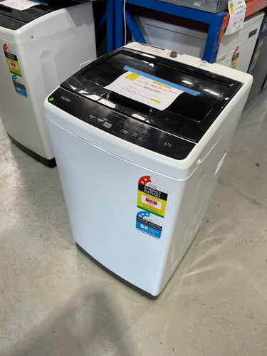 Factory second Haier 6kg Top Load Washing Machine – White (Model: HWT60AA1) - Second Hand Appliances Geebung